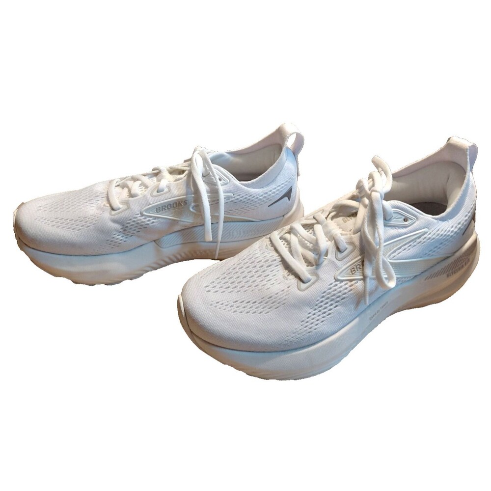 Brooks Glycerin GTS 22 Women's 8.5 B White Running Shoes Fabulous Condition!